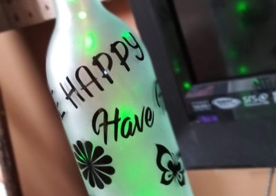 lighted etched wine bottle
