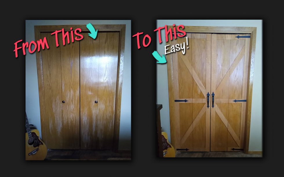 How To Upgrade Bifold Closet Doors Into Barn Doors Melissa Doyle Designs