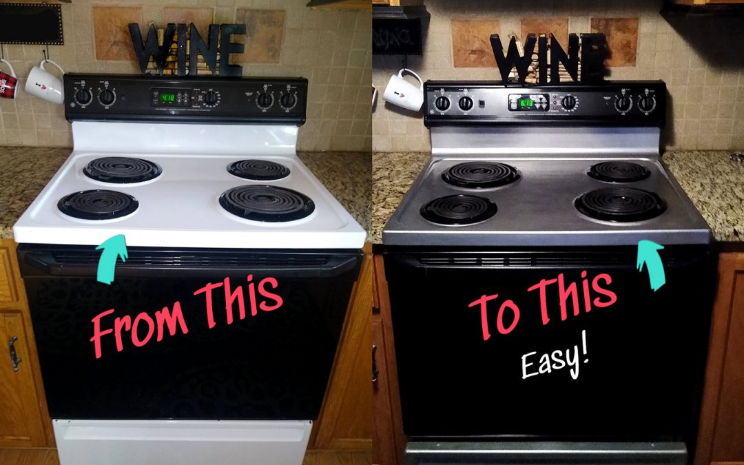 Paint your stove stainless steel