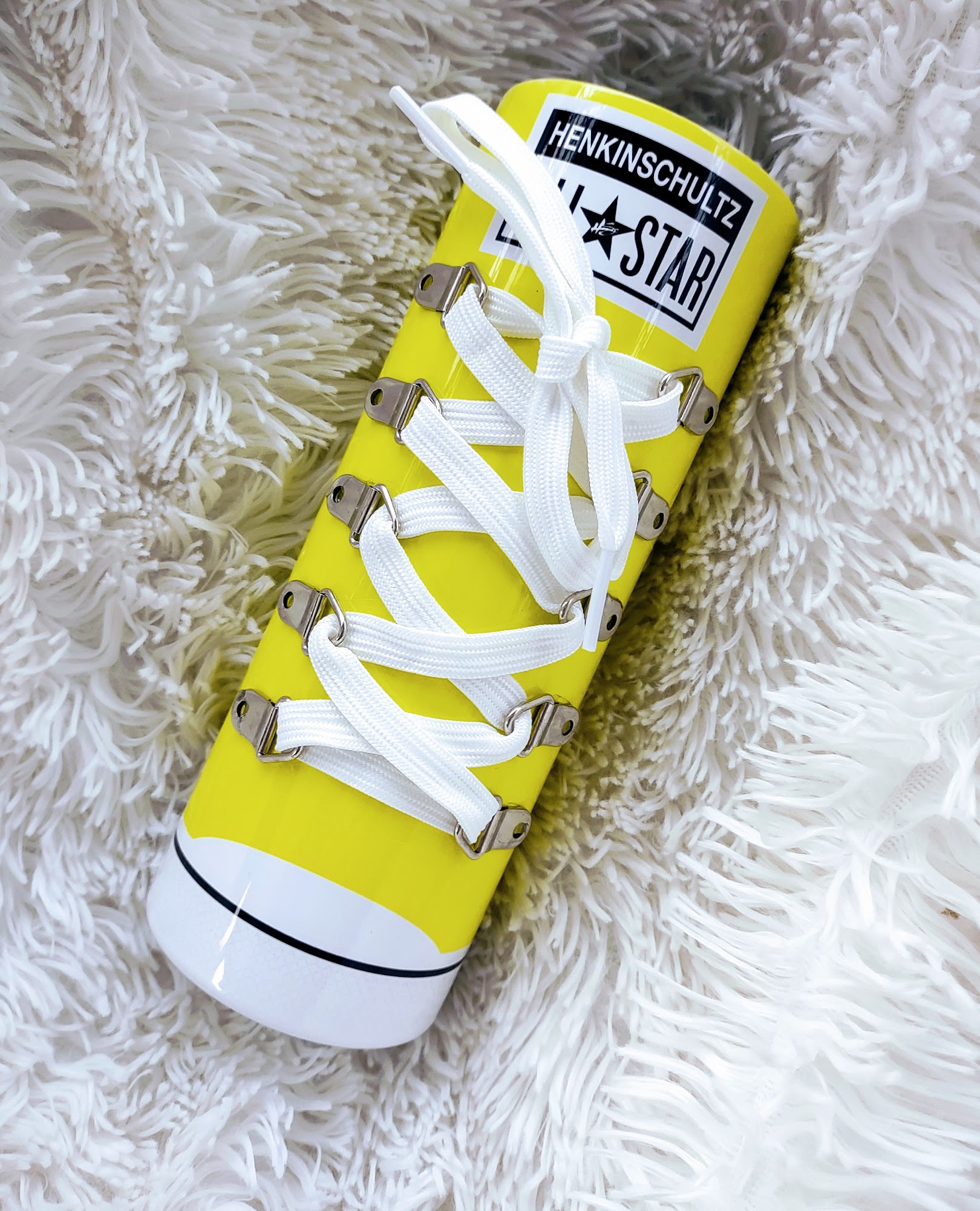 sublimation convers tumbler with shoe strings