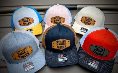 Butch's Tavern leather patch cap