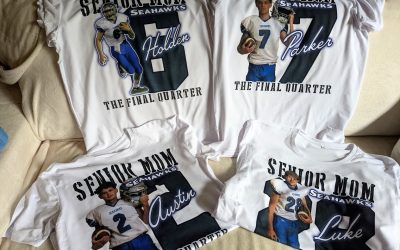 Senior mom football shirts