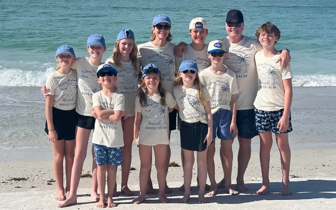 DTF printing family vacation shirts