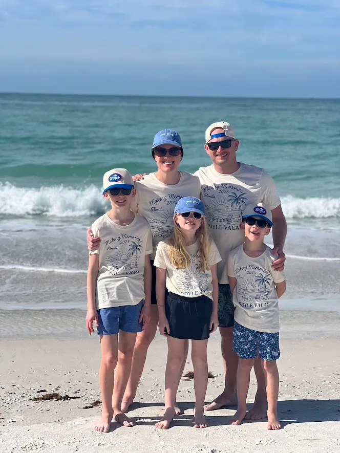 DTF printing family vacation shirts