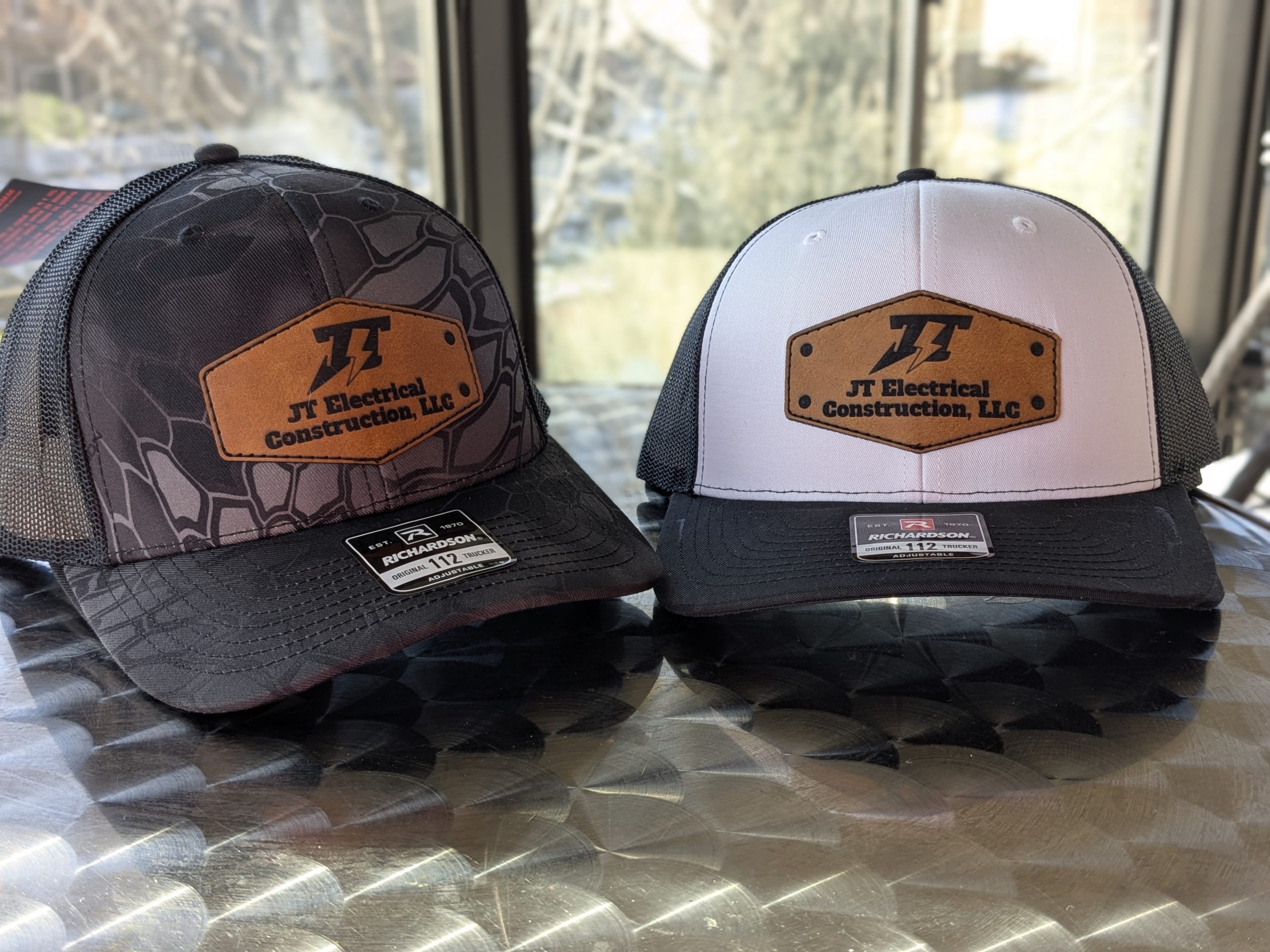 JT Electrical Construction laser engraved richardson 112