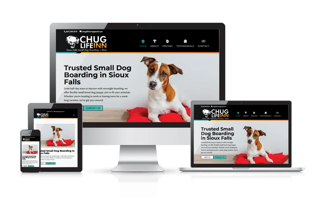 web device mockups screens Chug Life